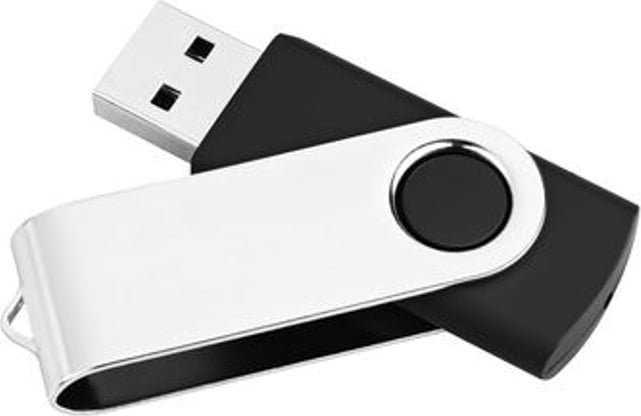 Pendrive MediaRange Neutral MR911NTRL 32GB Juodas, Sidabrinė