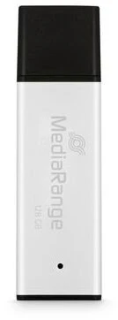 Pendrive MediaRange MR1902 128GB Juodas, Sidabrinė