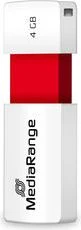 STICK MediaRange USB STICK 4GB USB 2.0 Slider red
