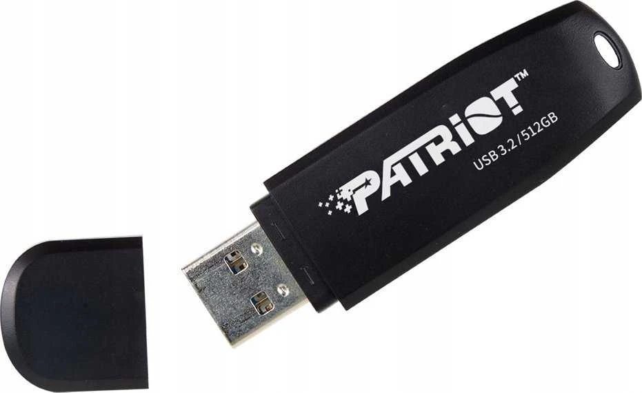 Pendrive Patriot Xporter Core 512GB USB 3.2 Gen 1 80MB/s (PSF512GXRB3U) Juodas