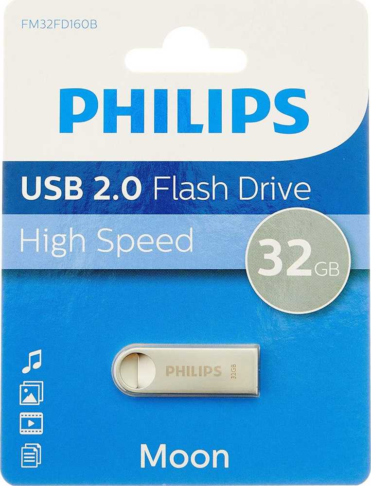 USB atmintinė „Philips Moon Edition 2.0“, 32 GB (FM32FD160B/00)