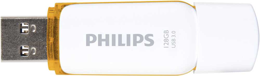 Philips FM12FD75B/00, 128 GB, USB A tipo, 3.2 Gen 1 (3.1 Gen 1), Dangtelis, 8 g, Oranžinė, Balta