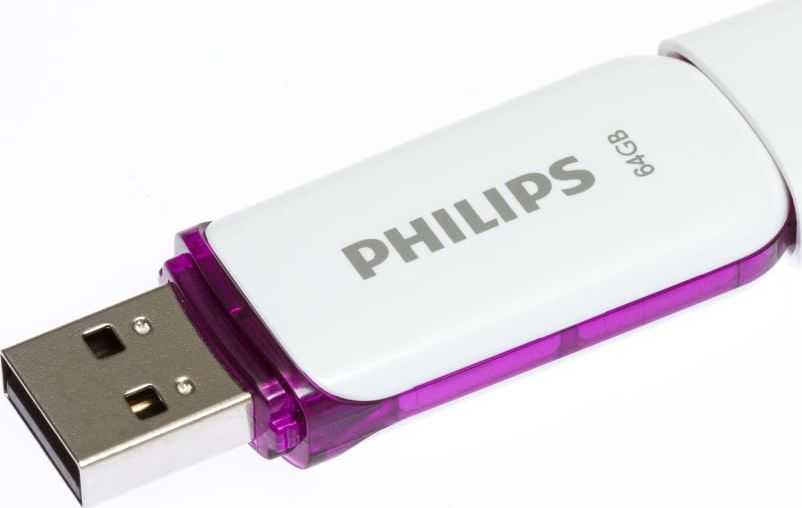 Philips USB 2.0 64GB Snow Edition Violetinė