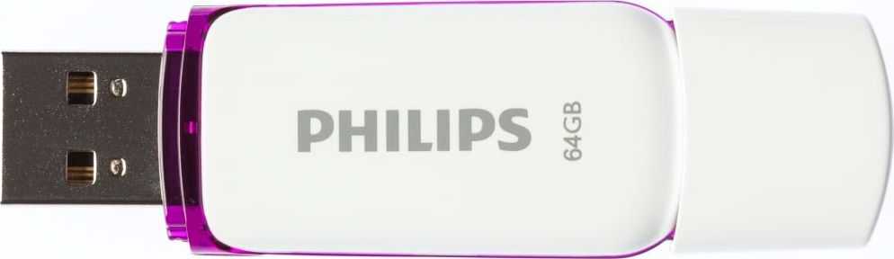 Philips USB 2.0 64GB Snow Edition Violetinė