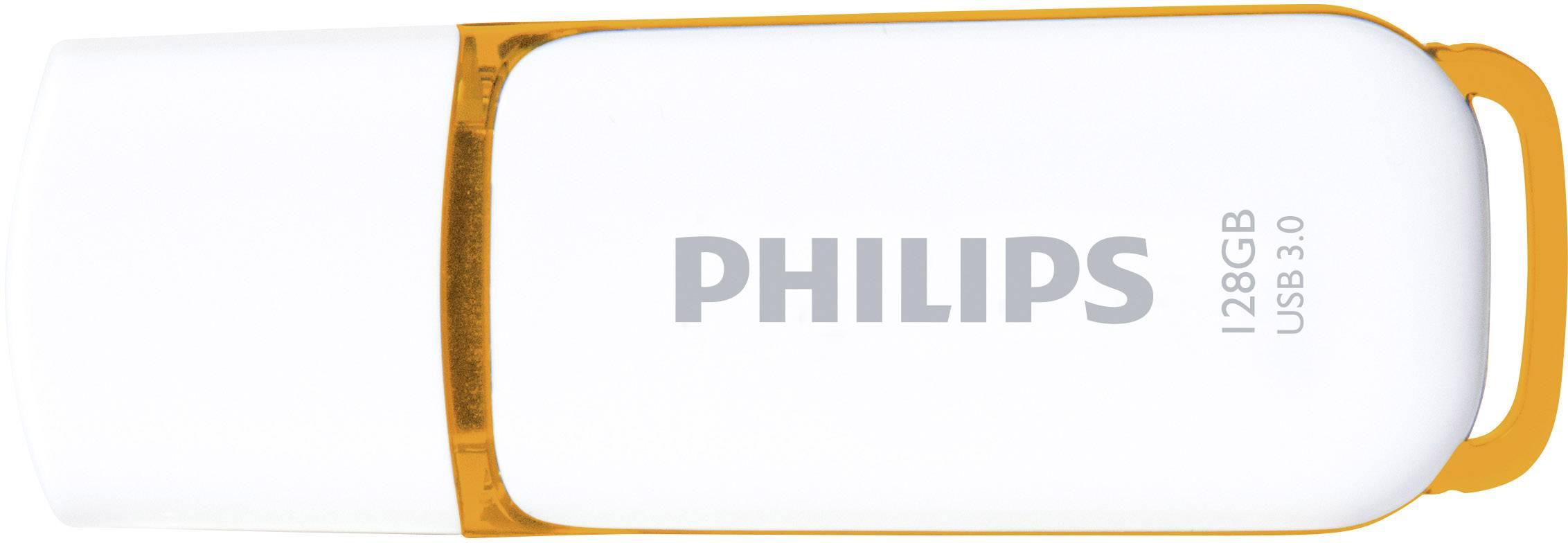 Philips FM12FD75B/00, 128 GB, USB A tipo, 3.2 Gen 1 (3.1 Gen 1), Dangtelis, 8 g, Oranžinė, Balta