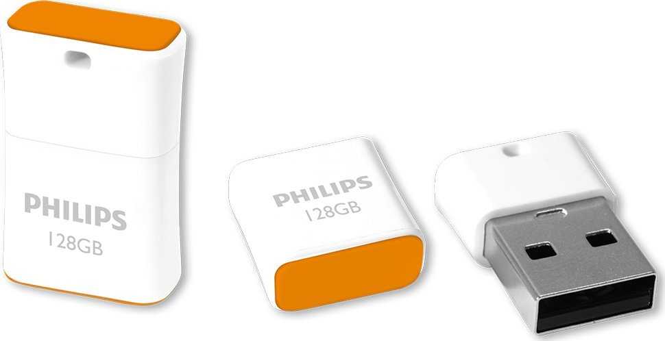 Pendrive Philips Pico Edition 128GB Sunrise Oranžinis (FM12FD85B/00)