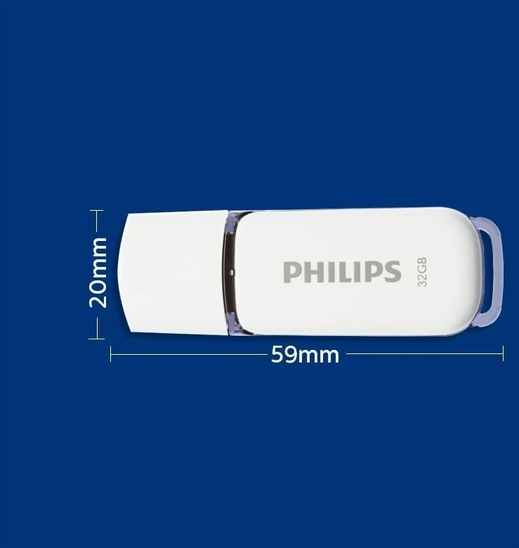 „Philips Snow Edition“ USB atmintinės, 3 vnt., 32 GB, pilkos spalvos (FM32FD70E/00)