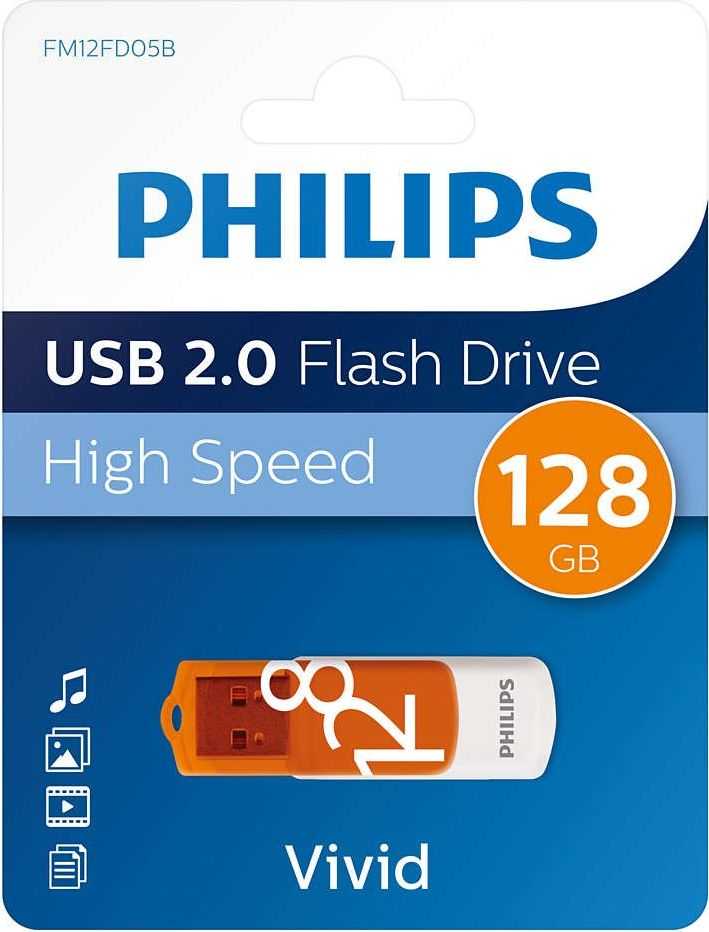USB atmintinė „Philips Vivid Edition 2.0“, 128 GB (FM12FD05B/00)