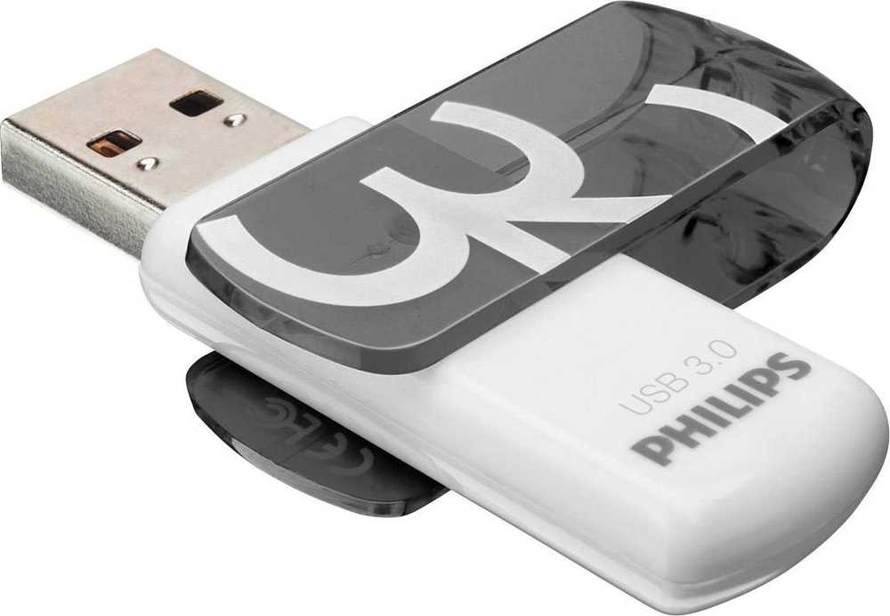 ATMINTINĖ „Philips“ USB 3.0 32 GB „Vivid Edition Shadow Pilkas“