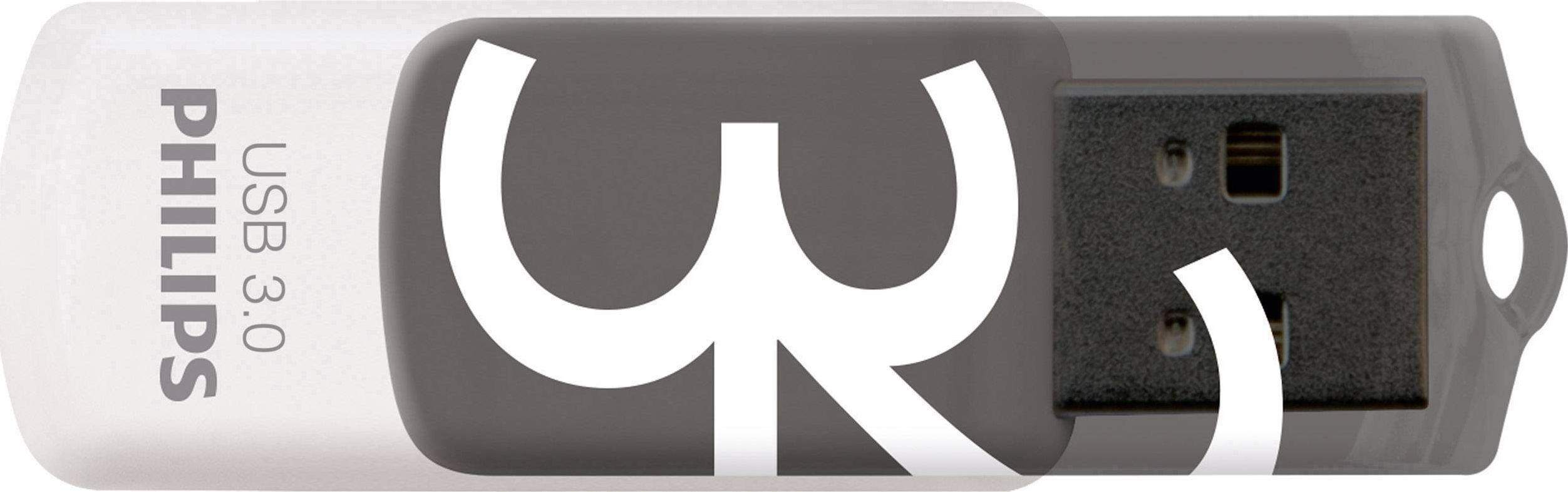 ATMINTINĖ „Philips“ USB 3.0 32 GB „Vivid Edition Shadow Pilkas“