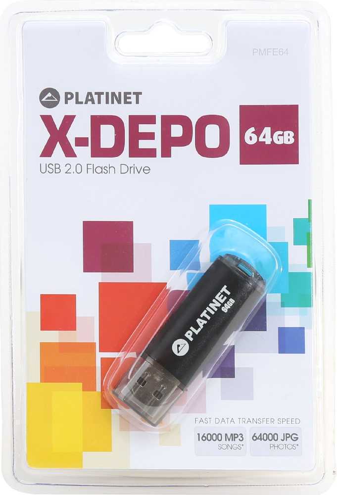 Pendrive Platinet 64GB USB 2.0 METAL