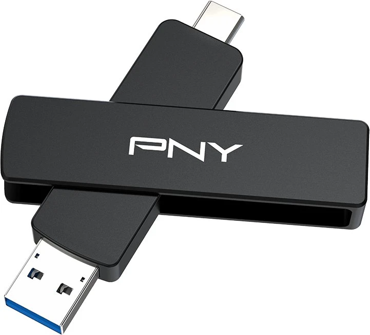 USB atmintinė 2 TB - PNY OTG DUO LINK V3 - Type-A/Type-C