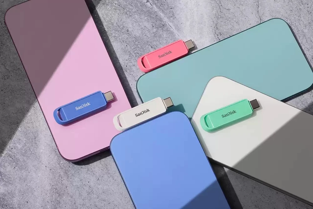 SANDISK iXpand telefono atmintinė su USB-C, jūrinė, 256 GB