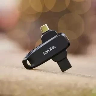SanDisk Phone Drive USB Type-C/USB Type-A įrenginiai, 100MB/s, 128GB - Juodas Color, EAN: 619659206246