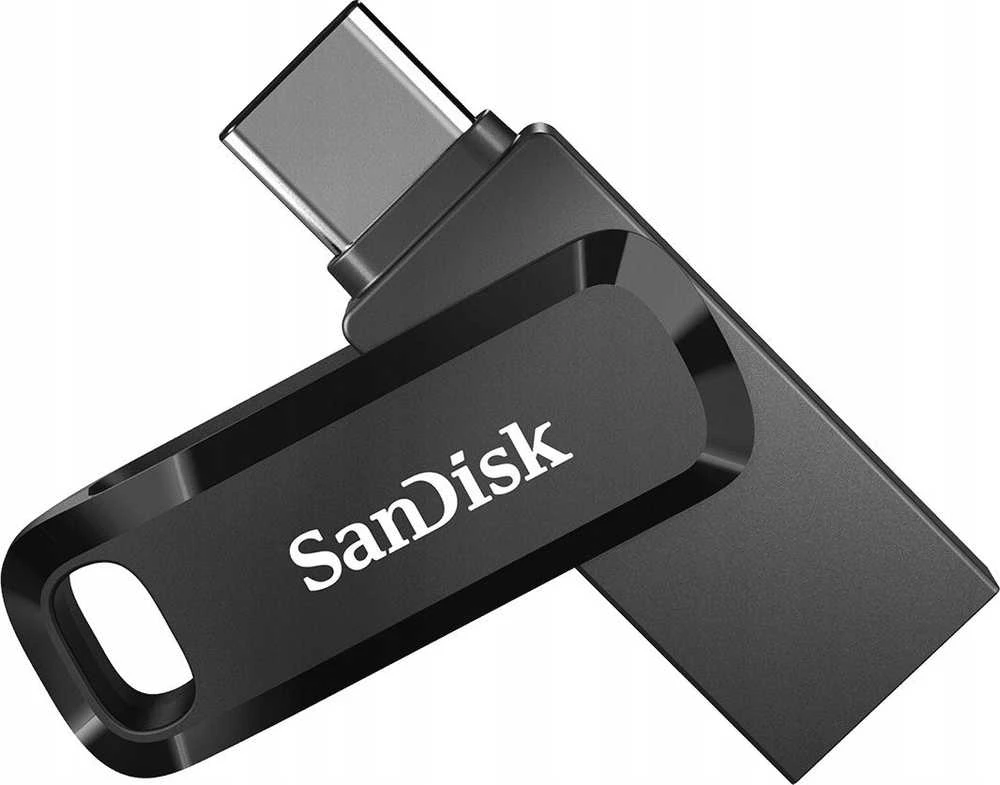 USB laikmena Sandisk Ultra Dual Drive Go 1 TB, juodos spalvos