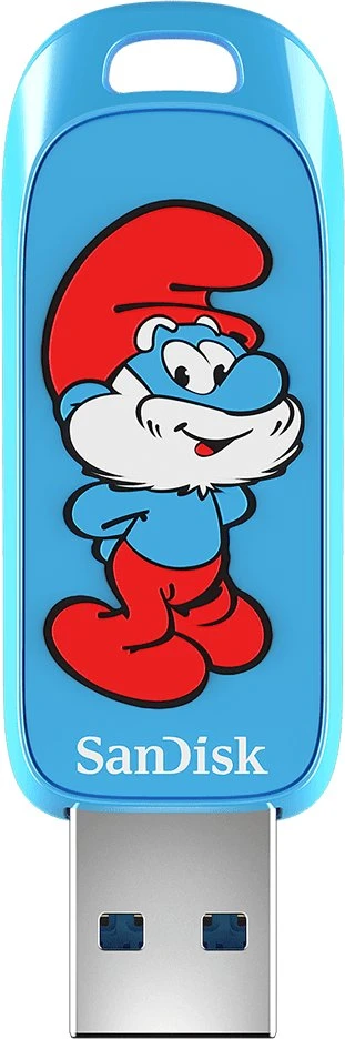 USB laikmena Sandisk Papa Smurf Edition, 128 GB (SDCZIS-128G-G46)