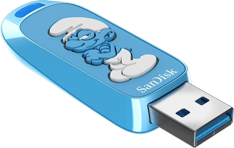 USB laikmena Sandisk Papa Smurf Edition, 64 GB (SDCZIS-064G-G46)
