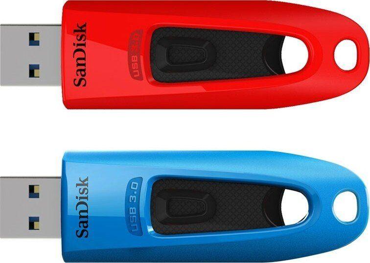 Sandisk ULTRA 32 GB USB FLASH DRIVE - USB 3.0 UP TO 100MB/S TWIN PACK