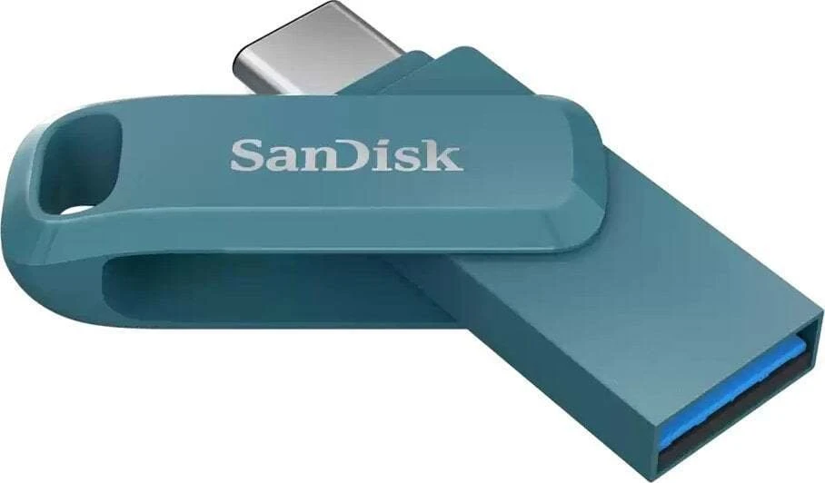 USB laikmena Sandisk Ultra Dual Drive Go 128 GB, mėlyna