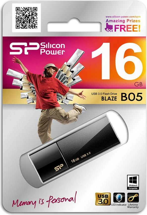 Silicon Power | Blaze B05 | 16 GB | USB Type-A | Juodas