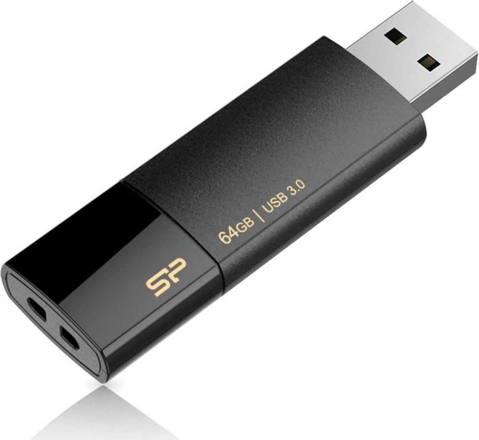 SILICON POWER atmintis USB Blaze B05 64GB USB 3.2 Juodas