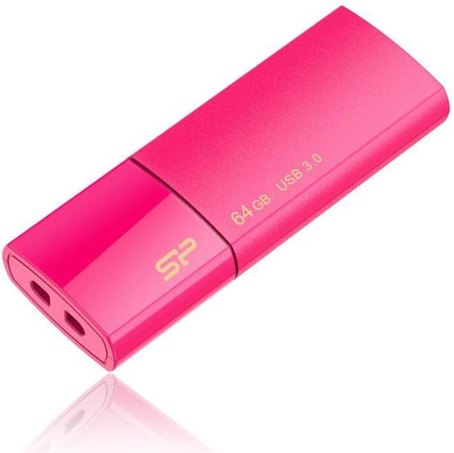 SILIKONIO MAITINIMO KOMPIUTERIS & COMMUNICAT SILICON POWER atmintis USB Blaze B05 64GB USB 3.2 Rožinė