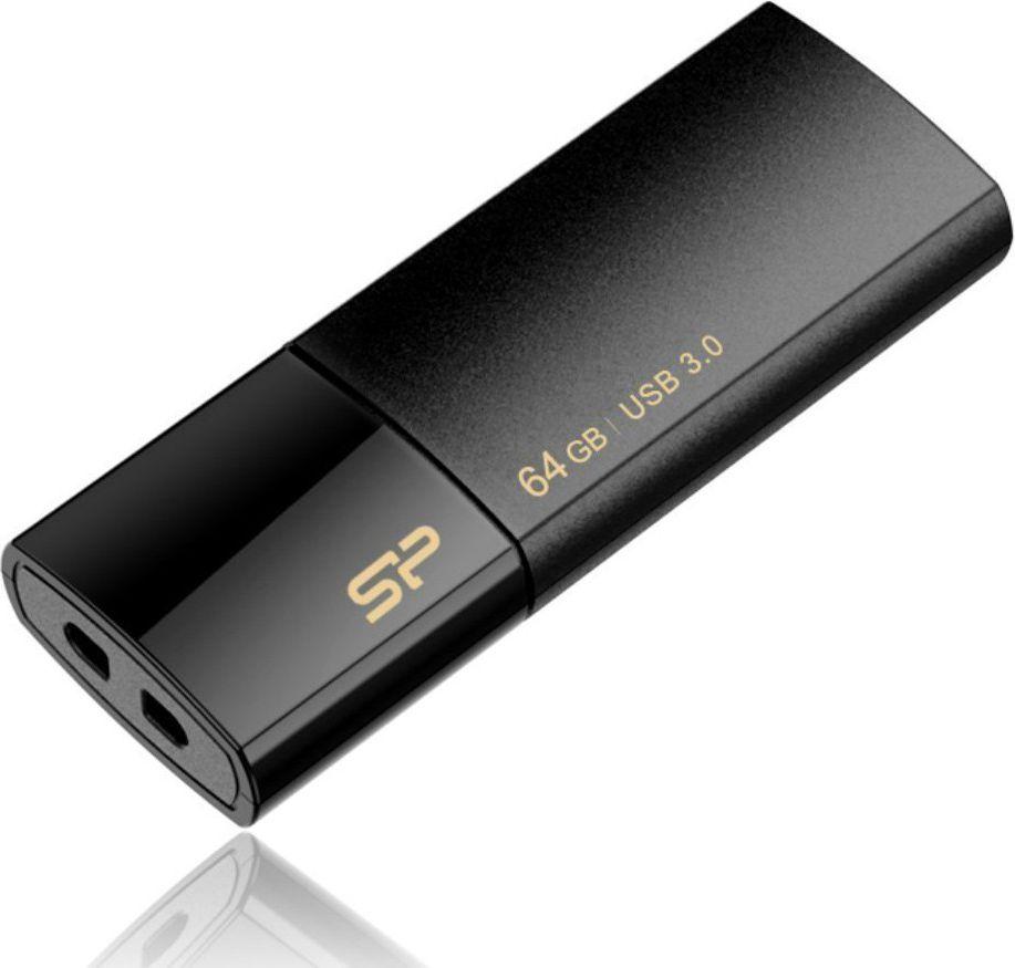 SILICON POWER atmintis USB Blaze B05 64GB USB 3.2 Juodas