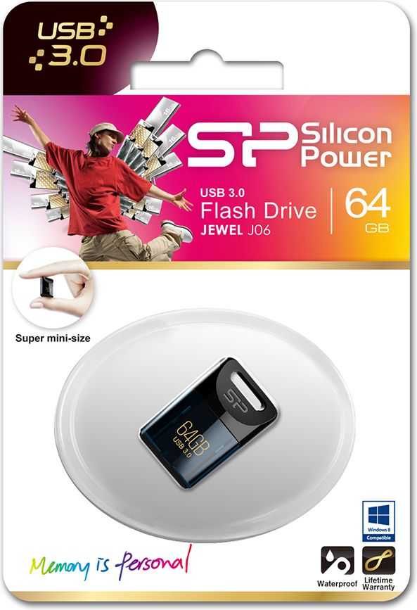 Pendrive Silicon Power Jewel J06, 64 GB (SP064GBUF3J06V1D)