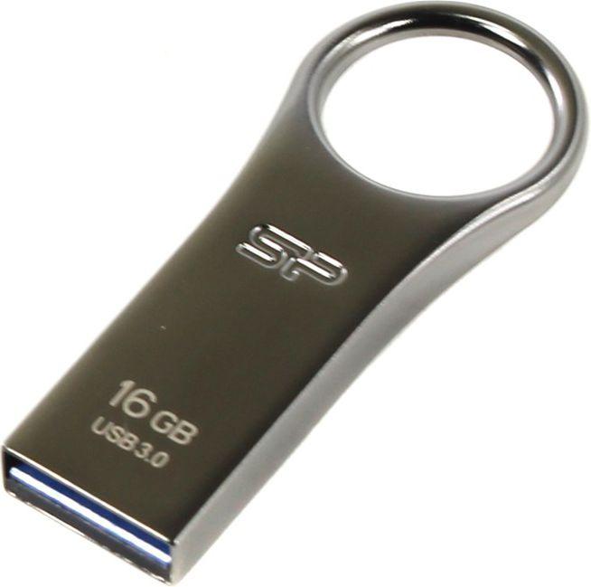 Silicon Power Jewel J80 16 GB, USB 3.0, Sidabrinis
