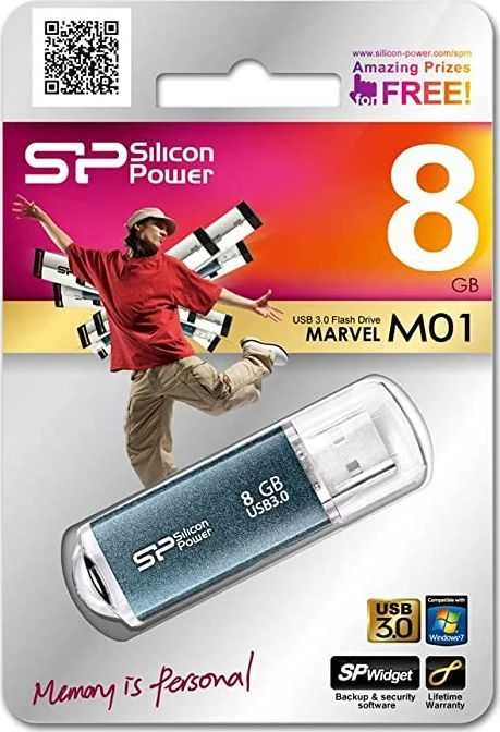 „Silicon Power“ | „Marvel M01“ | 8 GB | USB A tipo | Mėlyna