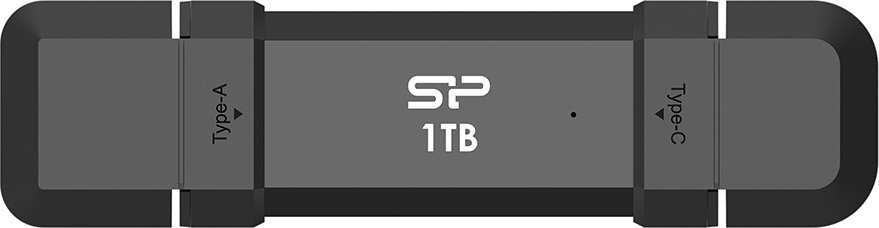 Silicon Power Portable Išorinis kietasis diskas SSD | DS72 | 1000 GB | USB Type-A, USB Type-C 3.2 Gen 2 | Juodas
