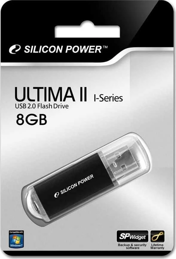 Silicon Power | Ultima-II | 8 GB | USB Type-A | Juodas