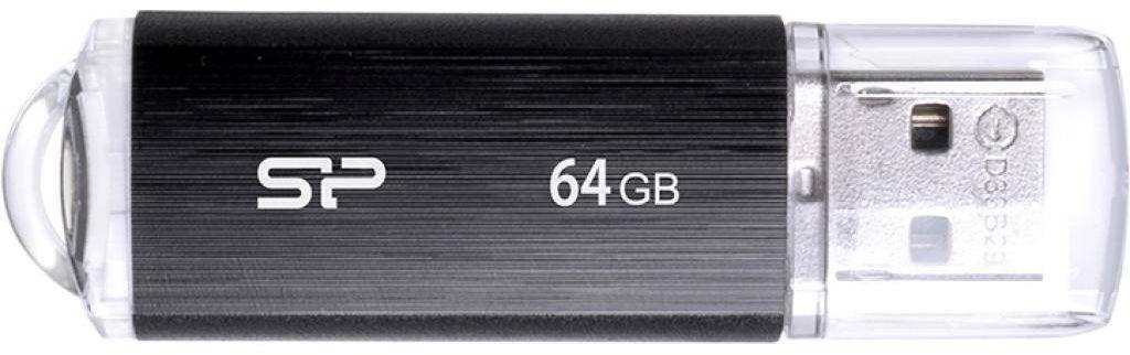 Silicon Power ULTIMA U02 64 GB, USB 2.0, Juodas