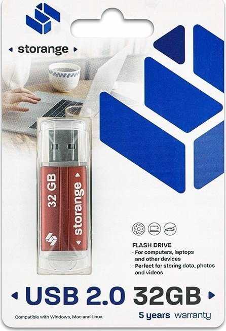 USB atmintinė Storange pamiÄ 32 GB | Basic | USB 2.0 | raudona
