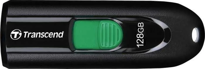 TRANSCEND 128GB USB3.2 USB-C atmintinė be dangtelio, juoda