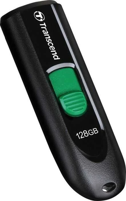 TRANSCEND 128GB USB3.2 USB-C atmintinė be dangtelio, juoda