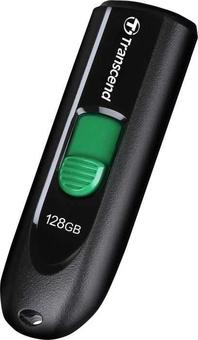 TRANSCEND 128GB USB3.2 USB-C atmintinė be dangtelio, juoda
