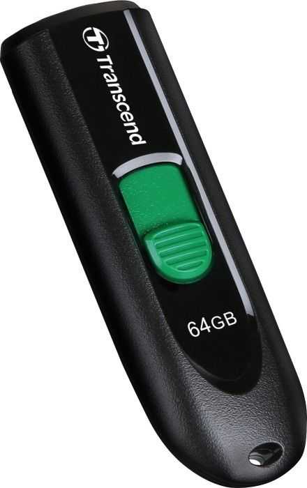 TRANSCEND 64GB USB3.2 USB-C atmintinė be dangtelio, juoda