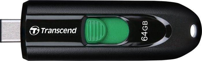 TRANSCEND 64GB USB3.2 USB-C atmintinė be dangtelio, juoda