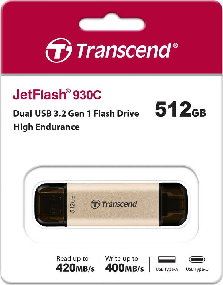 TRANSCEND JetFlash 930C USB 512GB USB 3.2 Type-C