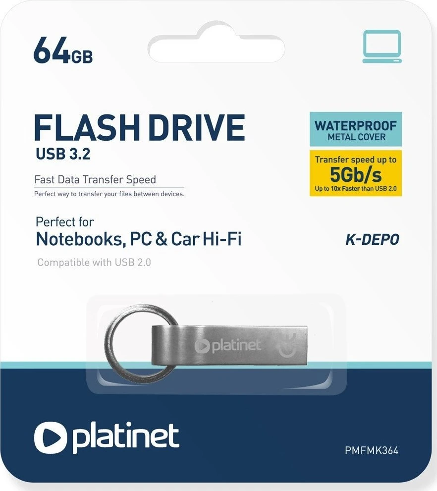 Pendrive Triton K-Depo 64GB Metalowy (PMFMK364)