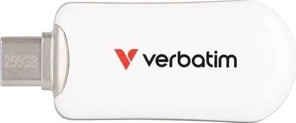 Atmintukas „Verbatim Plectra 256GB USB-C“, baltas, 30230