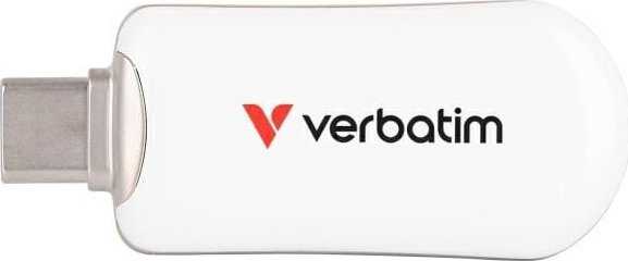 Atmintukas Verbatim Plectra 64GB USB-C, baltas, 30228