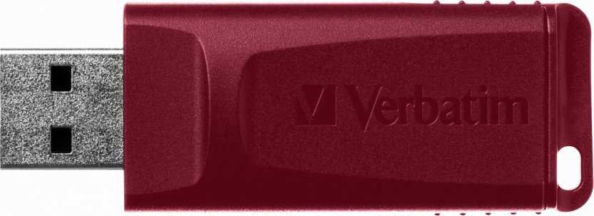 Verbatim USB atmintinė, USB 2.0, 16GB, Slider, žalia, mėlyna, raudona, 49326, USB A, su ištraukiama jungtimi. 3 vnt