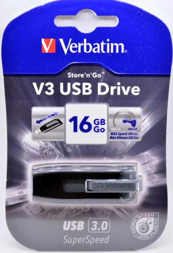 USB 3.0 atmintis Verbatim Store 'n' Go V3, 256 GB / V49168