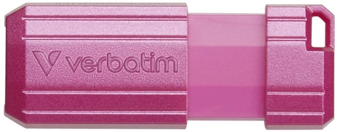 Verbatim USB atmintinė, USB 2.0, 128GB, Store,N,Go PinStripe, rožinė, 49460, duomenų archyvavimui