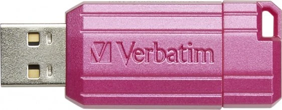 Verbatim USB atmintinė, USB 2.0, 128GB, Store,N,Go PinStripe, rožinė, 49460, duomenų archyvavimui