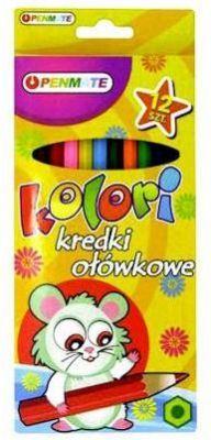 Penmate Spalvoti pieštukai 12 vnt.