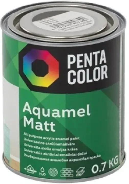 Pentacolor DAŽAI AQUAMEL JUODIE, 0,7 KG MATINIS