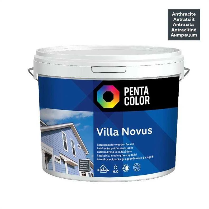 Pentacolor FASADINIAI DAŽAI VILLA NOVUS (ANTRACITO SPALVOS) 5L